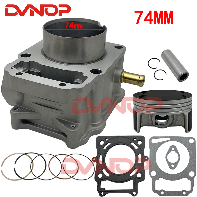 オートバイ 74 ミリメートルボアシリンダーピストンリングガ - Motorcycle Engine Kit のレビューと価格