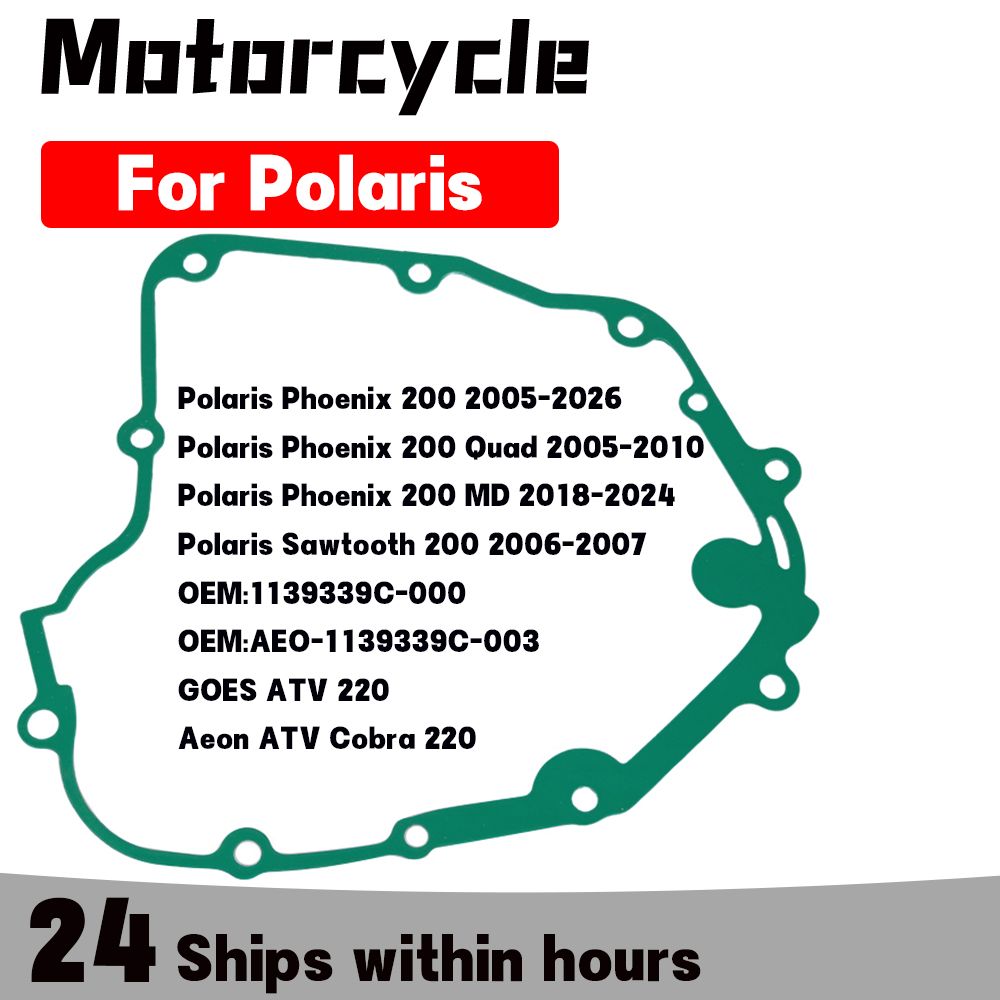 オートバイステータージェネレーターカバーガスケットポラリスフ - Motorcycle Stator のレビューと価格